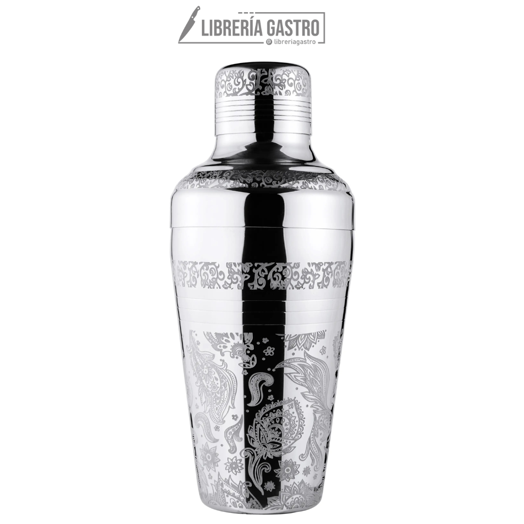 Coctelera Hiedra 3 Piezas Grabada 500ml