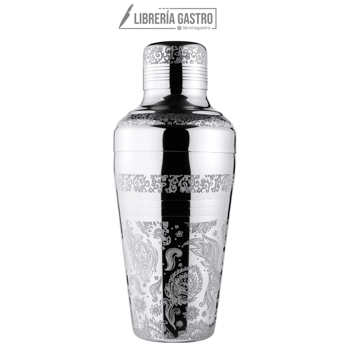 Coctelera Hiedra 3 Piezas Grabada 500ml