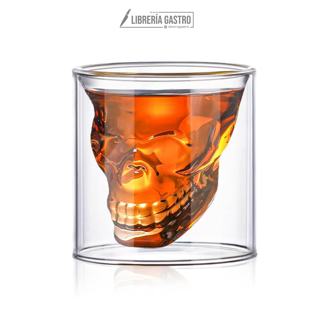 Copa Calavera Cráneo De Cristal 90ml. para Licor Skull