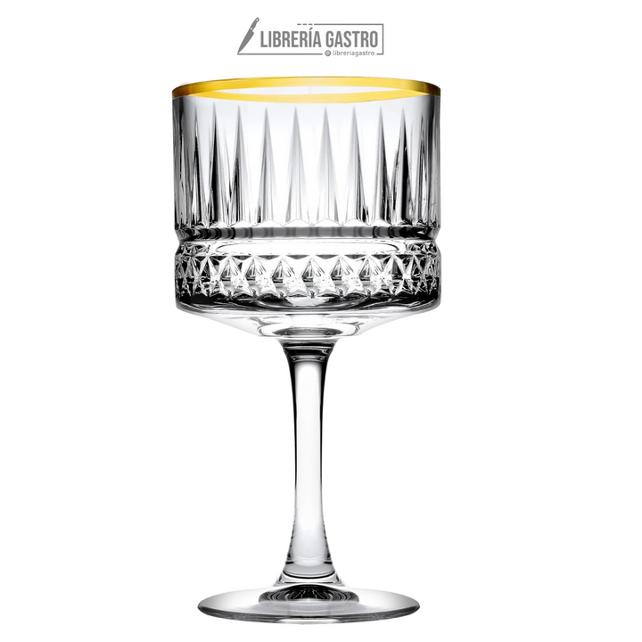 Pasabahce Elysia Golden Touch Cocktail Glass 500ml (Set of 4)