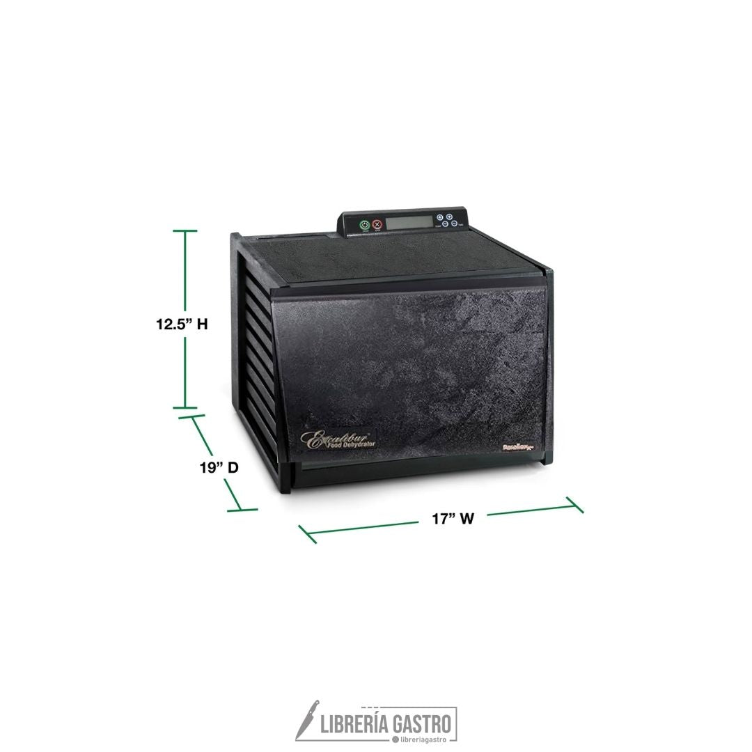 Deshidratador de alimentos Excalibur de 9 bandejas con temporizador DIGITAL de 48 horas
