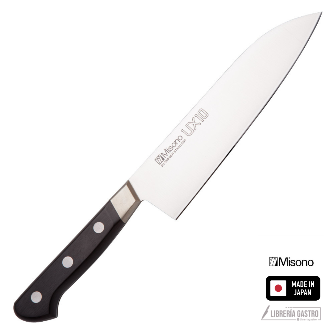 Cuchillo Misono Santoku UX10 180 mm - Hecho en Japón 🇯🇵