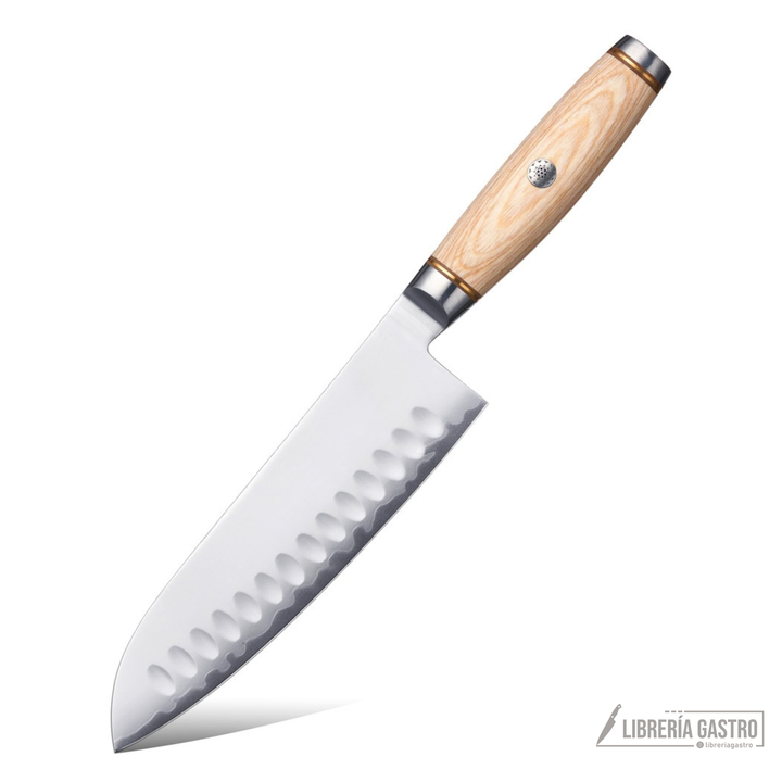 Cuchillo Santoku 7″ LUMEN – Núcleo 10Cr