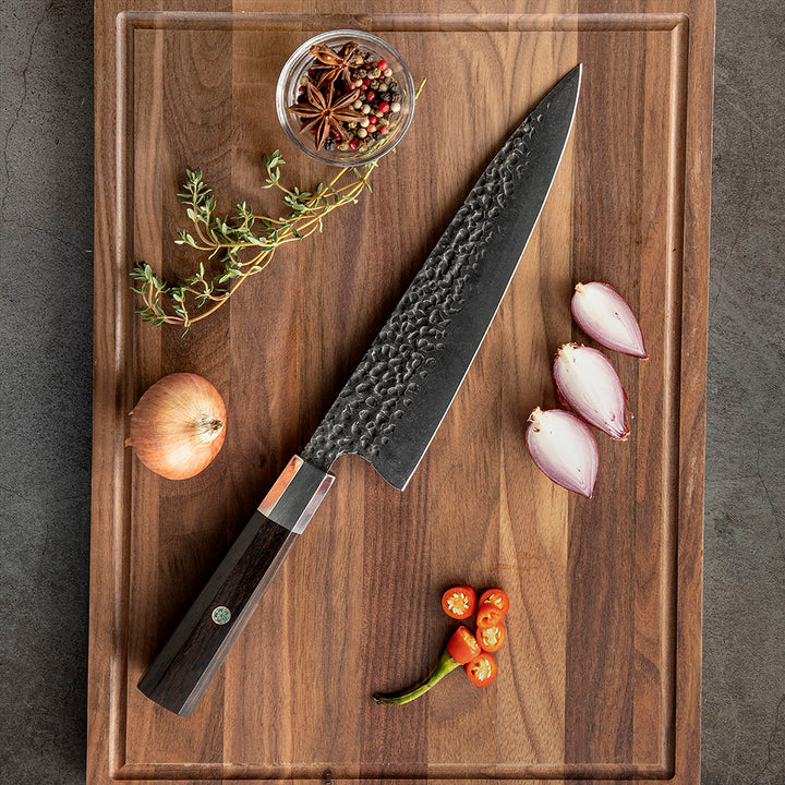 Cuchillo Chef #8 Obsidiana – Acero 440C