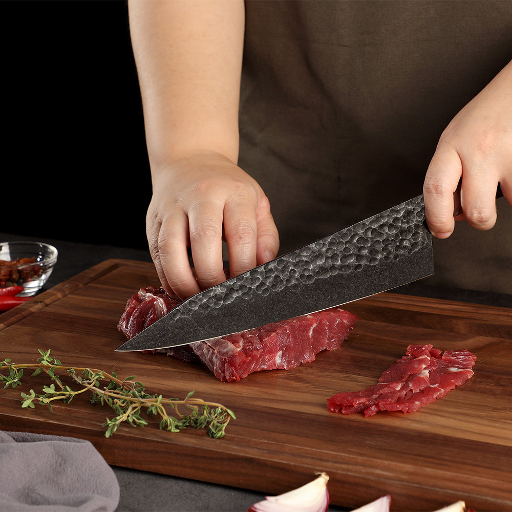 Cuchillo Chef #8 Obsidiana – Acero 440C