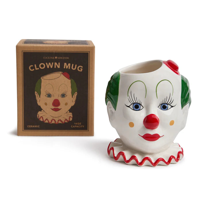 TAZA DE PAYASO CERÁMICA ESMALTADA / 14 oz (415 ml)