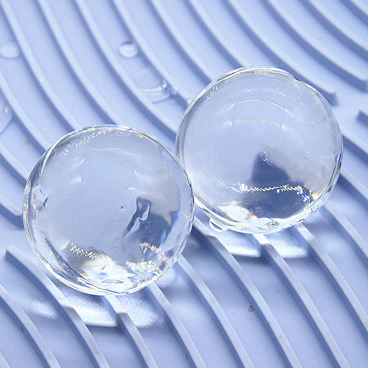 Bandeja de 2 Esferas hielo transparente de 7.5 cm diám.