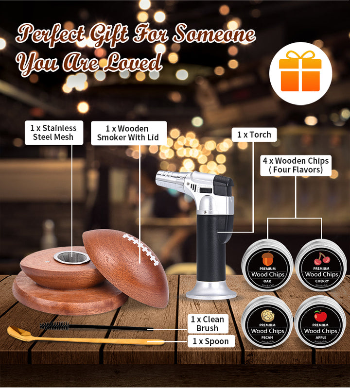 Kit #3 ahumador de whisky con soplete