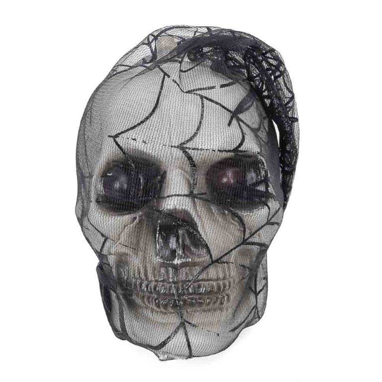 Cráneo de plástico para decoración halloween