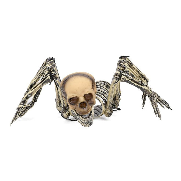 Cráneo y araña para decoración de halloween