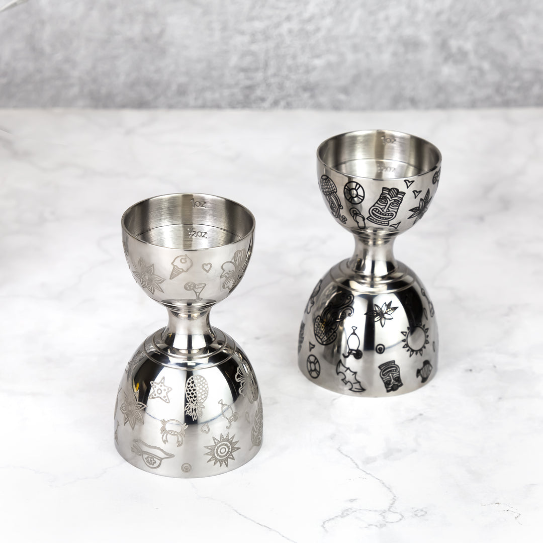 Jigger Leopoldo estilo Tiki 30/60ml