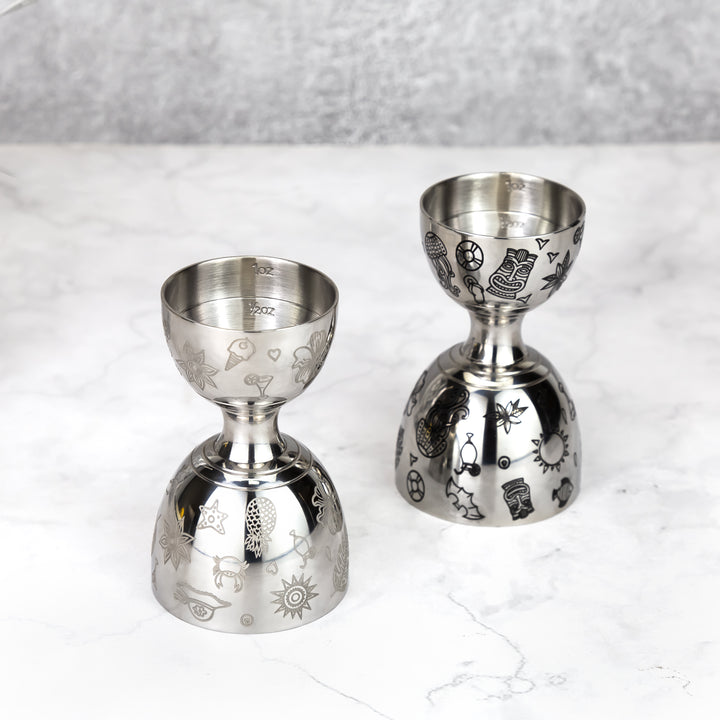 Jigger Leopoldo estilo Tiki 30/60ml