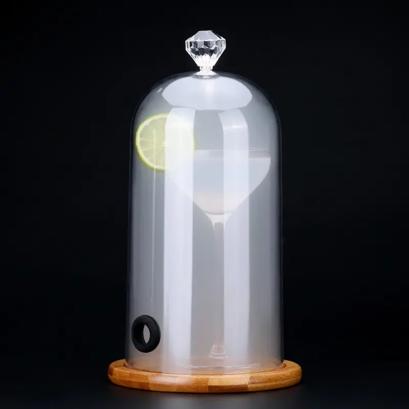 Campana Ahumadora Alta 26 x 12.2cm acrílico, campana transparente..