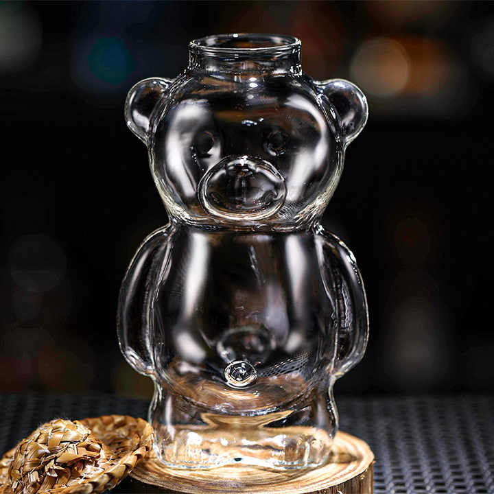 Vaso con forma de oso pequeño para cóctel 320ml, (SETX6)