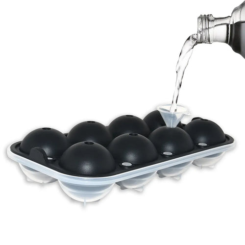 Molde para hacer bolas de hielo de 8 cavidades y 2 pulgadas.