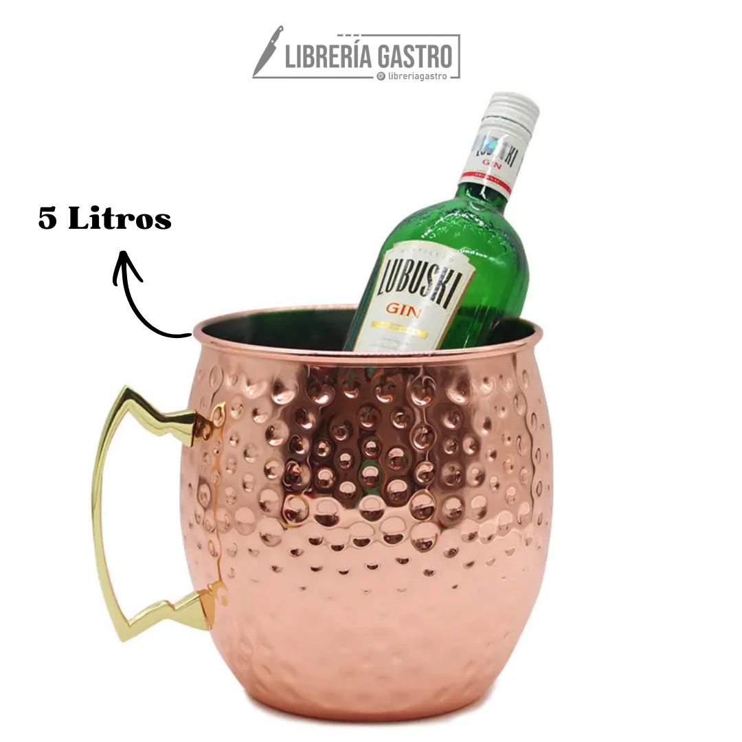 Hielera 5 Lts Moscow Mule Cobre Martillado