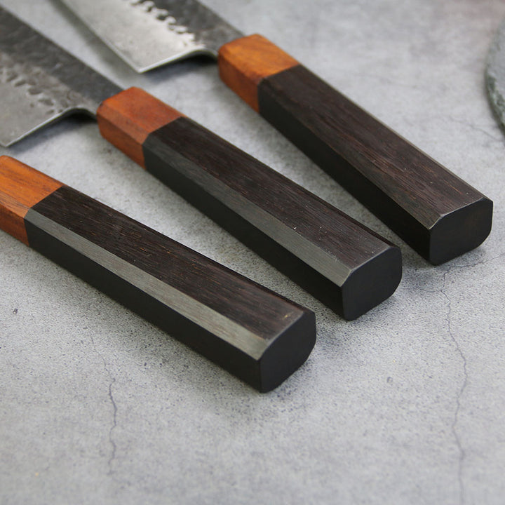 Cuchillo Nakiri  japones #7, Damasco 67 capas forjado