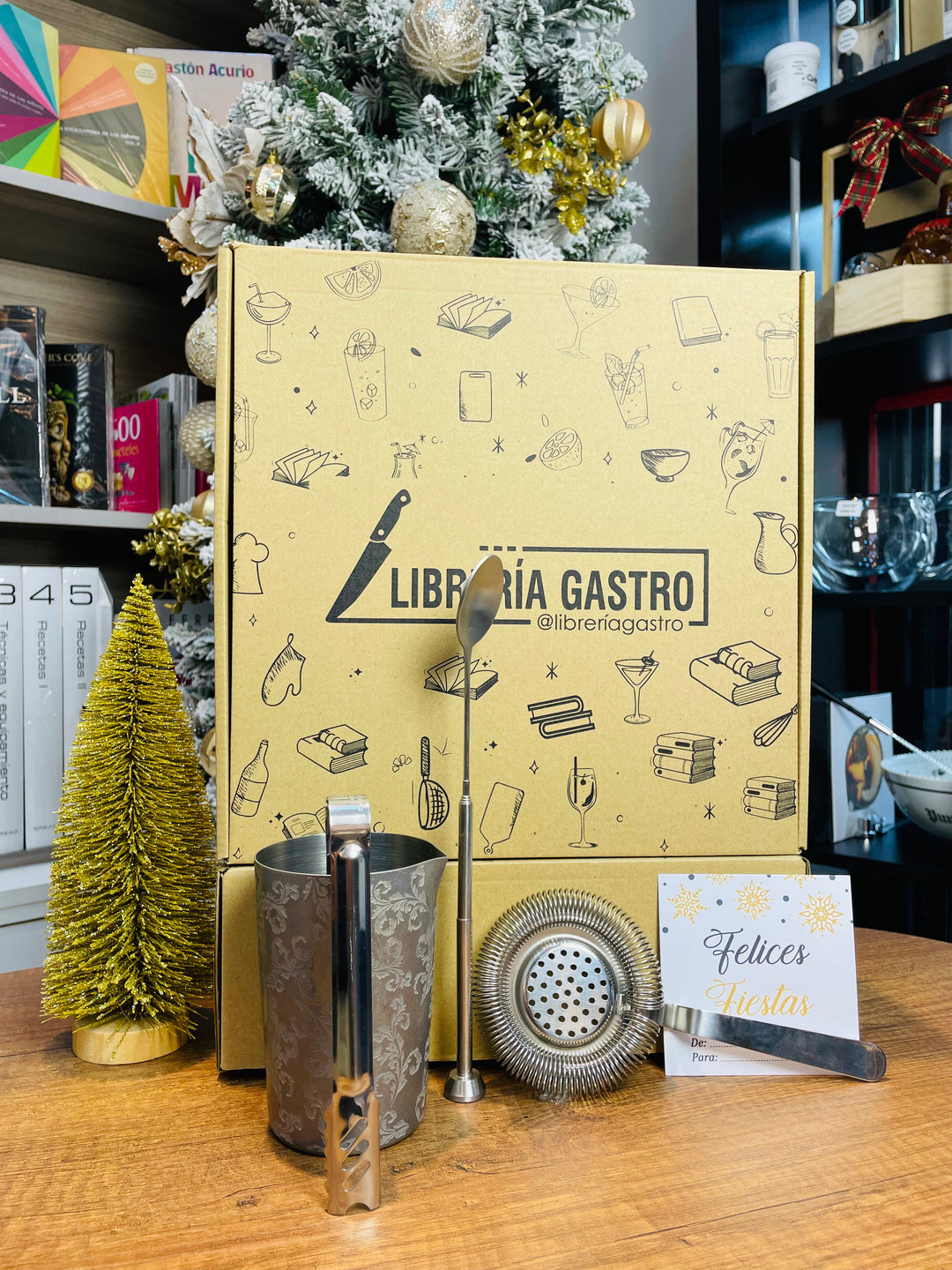 Box Bar 6 piezas Mixing Glass acero inoxidable labrado