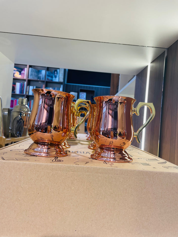 Taza de mula de Moscú de cobre 340 ml set x 4 unds