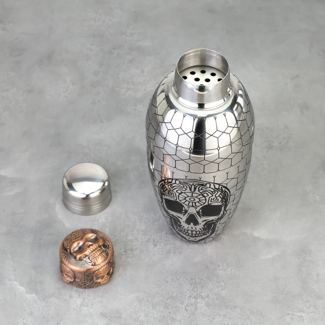Coctelera Skull macizo de 3 piezas 550ml