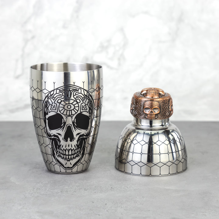 Coctelera Skull macizo de 3 piezas 550ml