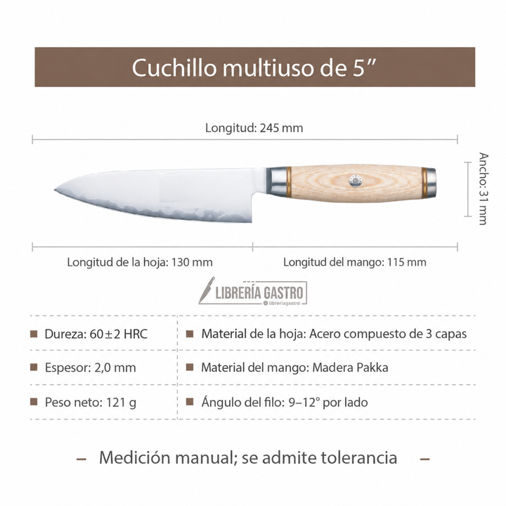 Cuchillo Utility #5 LUME – Núcleo 10Cr