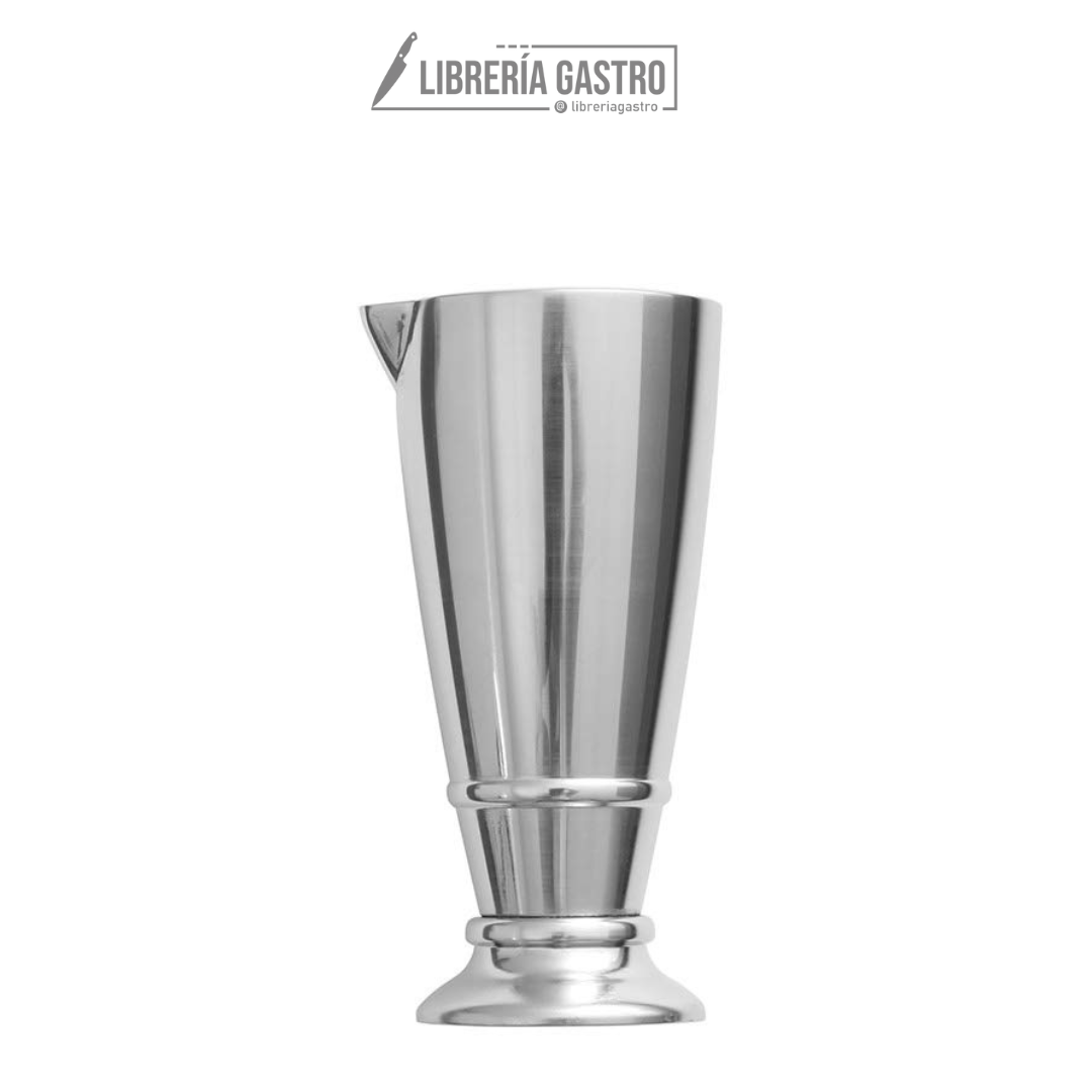 Jigger Hunter de acero inoxidable con borde 80 ml.