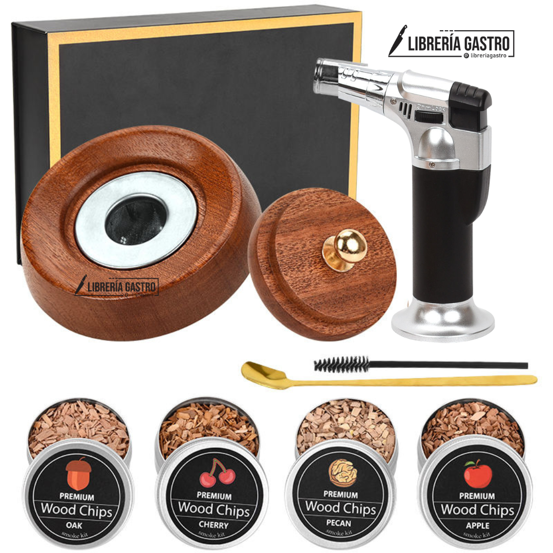 Kit #2 ahumador de whisky con soplete, set de regalo para Papá.