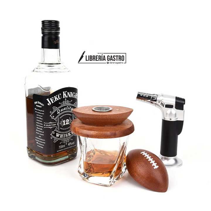 Kit #3 ahumador de whisky con soplete