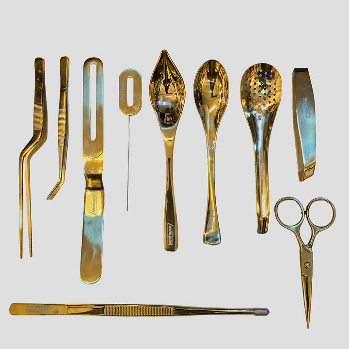 Kit Chef PREMIUM 10 piezas profesional Dorado