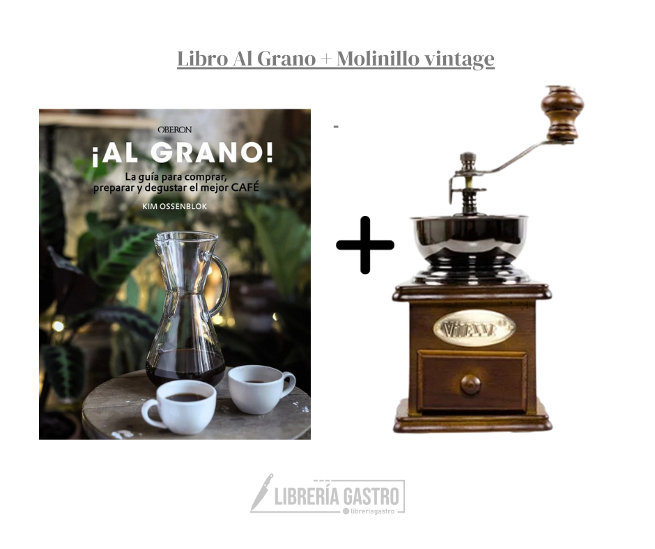 Libro Al Grano + Molinillo vintage (pack)