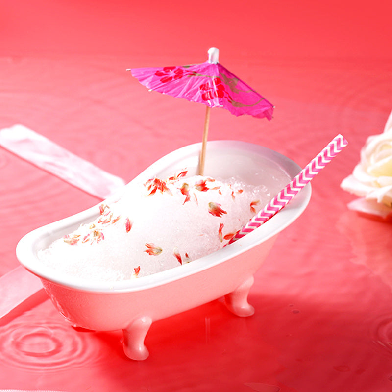 Tiki Vasos Cóctel Originalidad 3D Bañera realista 250ml, Smoothie Milkshake, (Color : Pink)