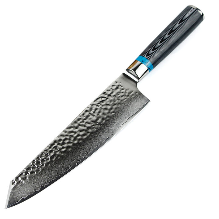 Cuchillo #8 Kiritsuke, acero de Damasco ultra afilado.