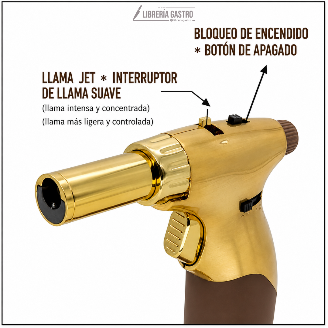 Profesional Jet Flame 803, Soplete de cocina recargable.