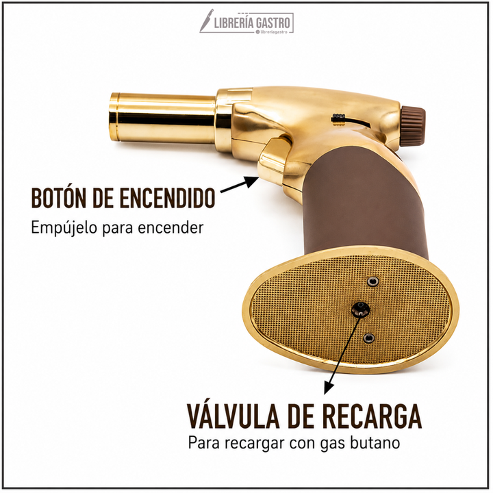 Profesional Jet Flame 803, Soplete de cocina recargable.