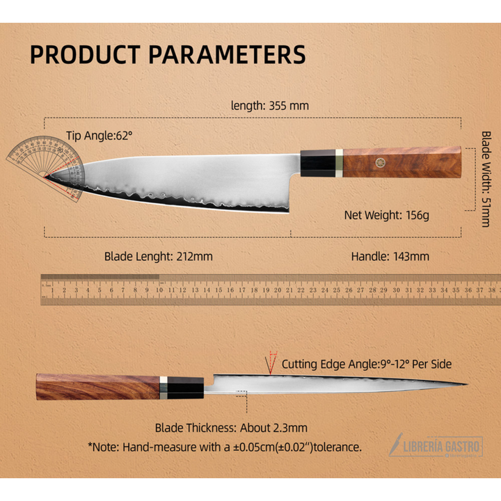 Cuchillo Chef 8.3plg Magnus – Núcleo Japonés ZDP189