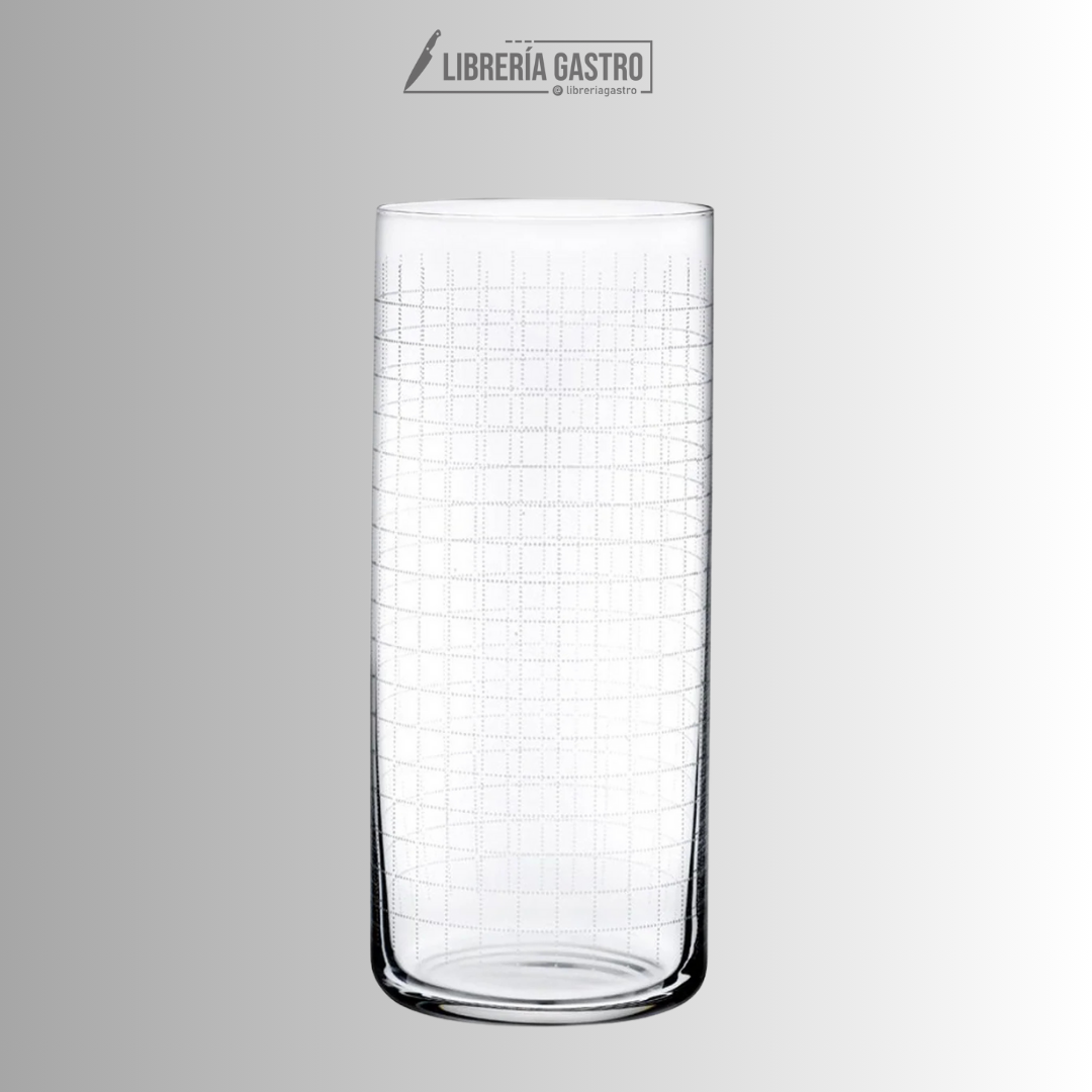 Vaso HB RIO 12.5 oz. (380ml), con patrón de cuadros