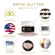 Cargar imagen en el visor de la galería, Brew Glitter oro rosa 4 g | Brillo de bebida de cóctel