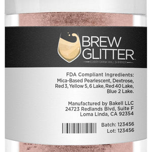 Brew Glitter oro rosa 4 g | Brillo de bebida de cóctel