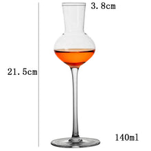 Cargar imagen en el visor de la galería, Vaso de cristal con olor de Whisky de Escocia, copa de vino con Aroma de tulipán, cristal de Degustación Profesional, 140ml