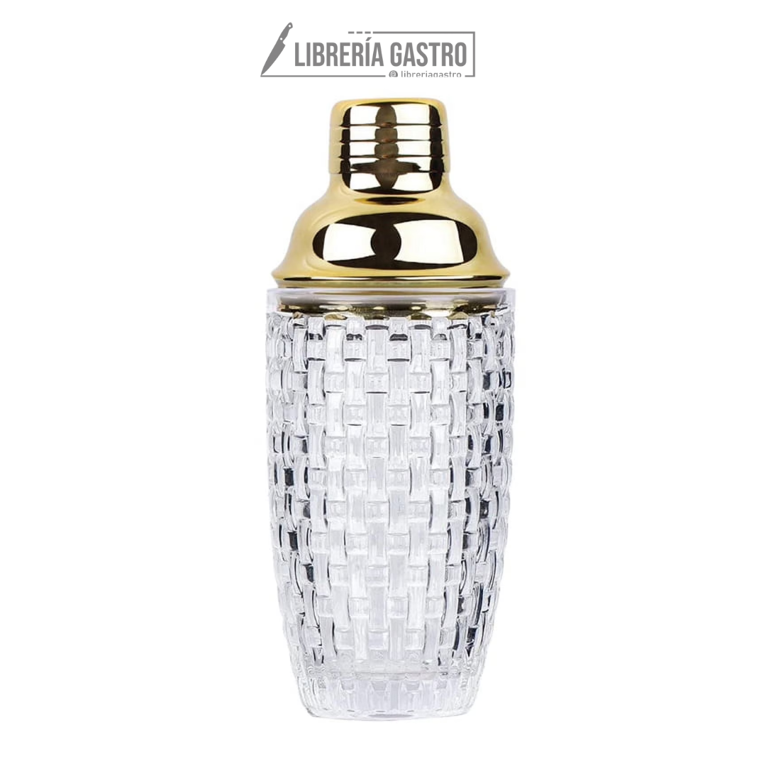 Coctelera Bossa Gold 3 cuerpos 350 ml.