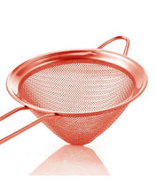 Cargar imagen en el visor de la galería, COLADOR CÓNICO PREMIUM COBRE Doble Malla fina.