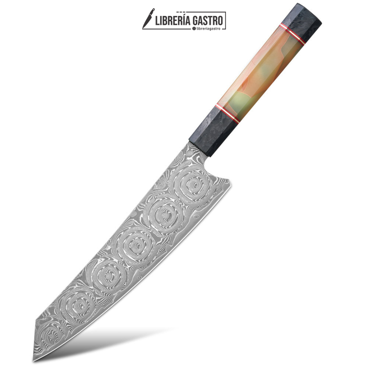 Cuchillo Kiritsuke #8, Damasco de alta calidad de 67 capas, 10Cr15CoMoV