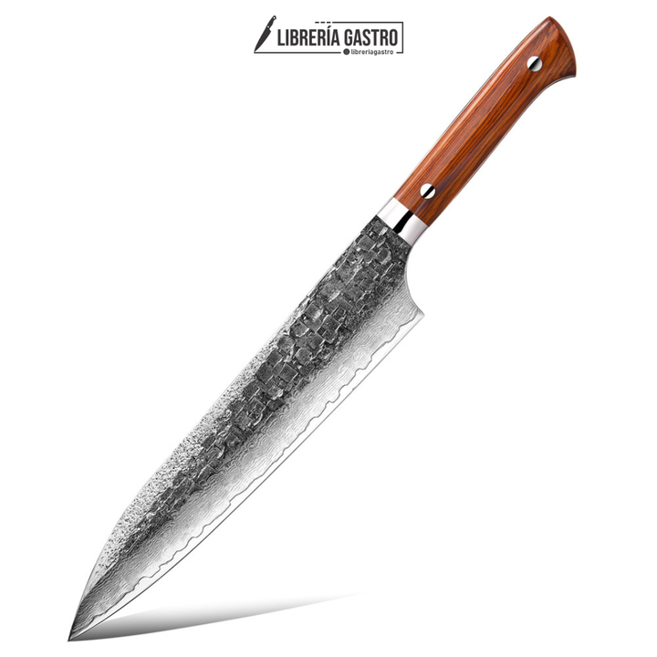 Cuchillo Chef #8 Japones, 67 capas de acero Damasco forjado