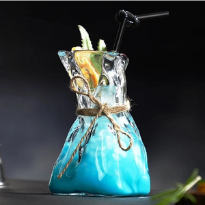 Vaso de cóctel coloridos de 300ml, jarrón artístico creativo de Origami