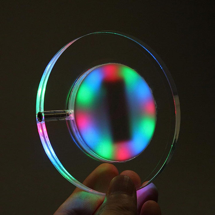 Posavasos LED  Luz blanca, para bebidas, LAFEINA USB recargable acrilico.