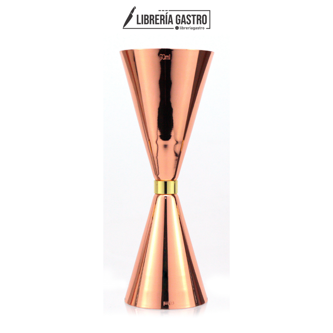 Mr. Slim silver 2/3 oz Jigger cobre.