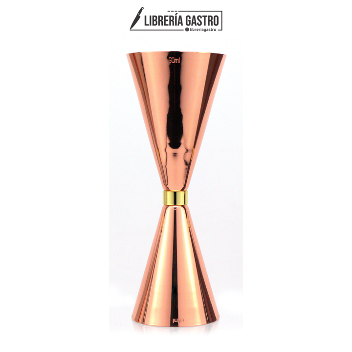 Mr. Slim silver 2/3 oz Jigger cobre.