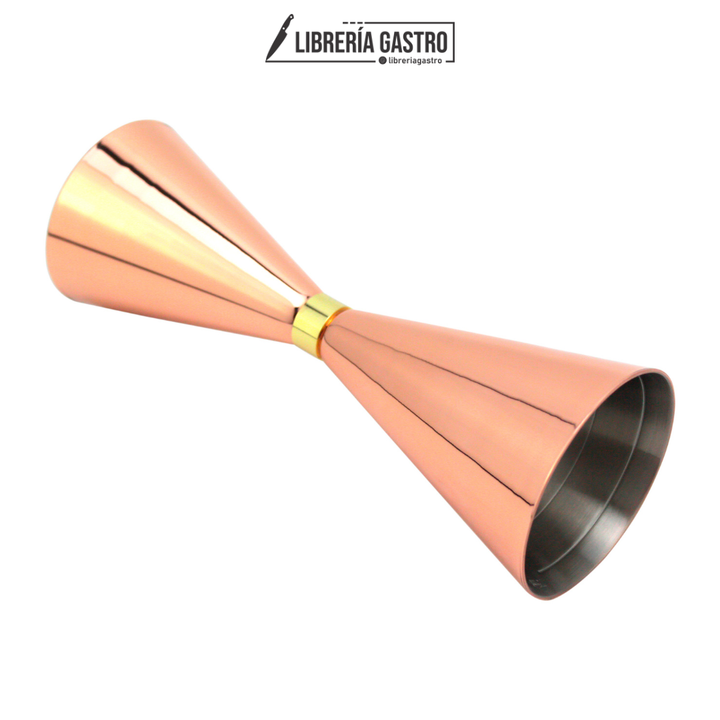 Mr. Slim silver 2/3 oz Jigger cobre.