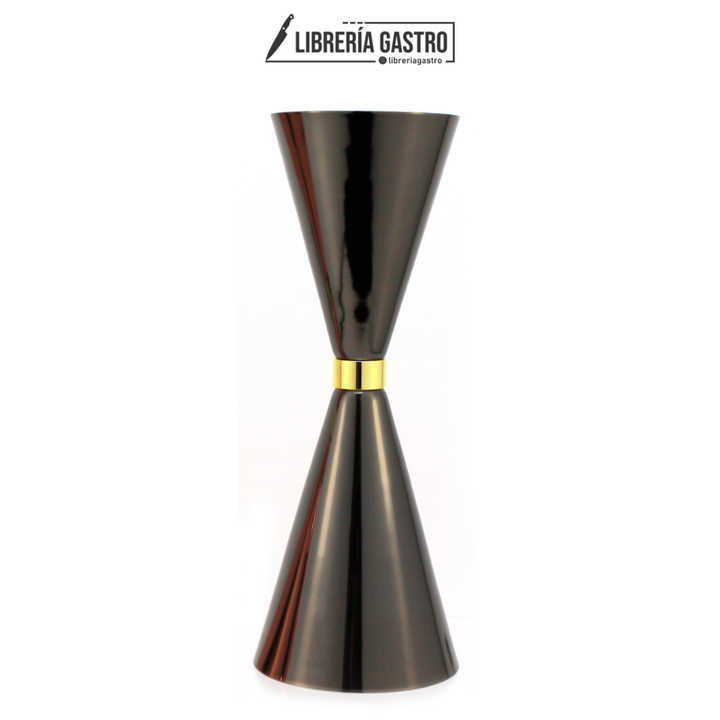 Mr. Slim silver 2/3 oz Jigger Negro.